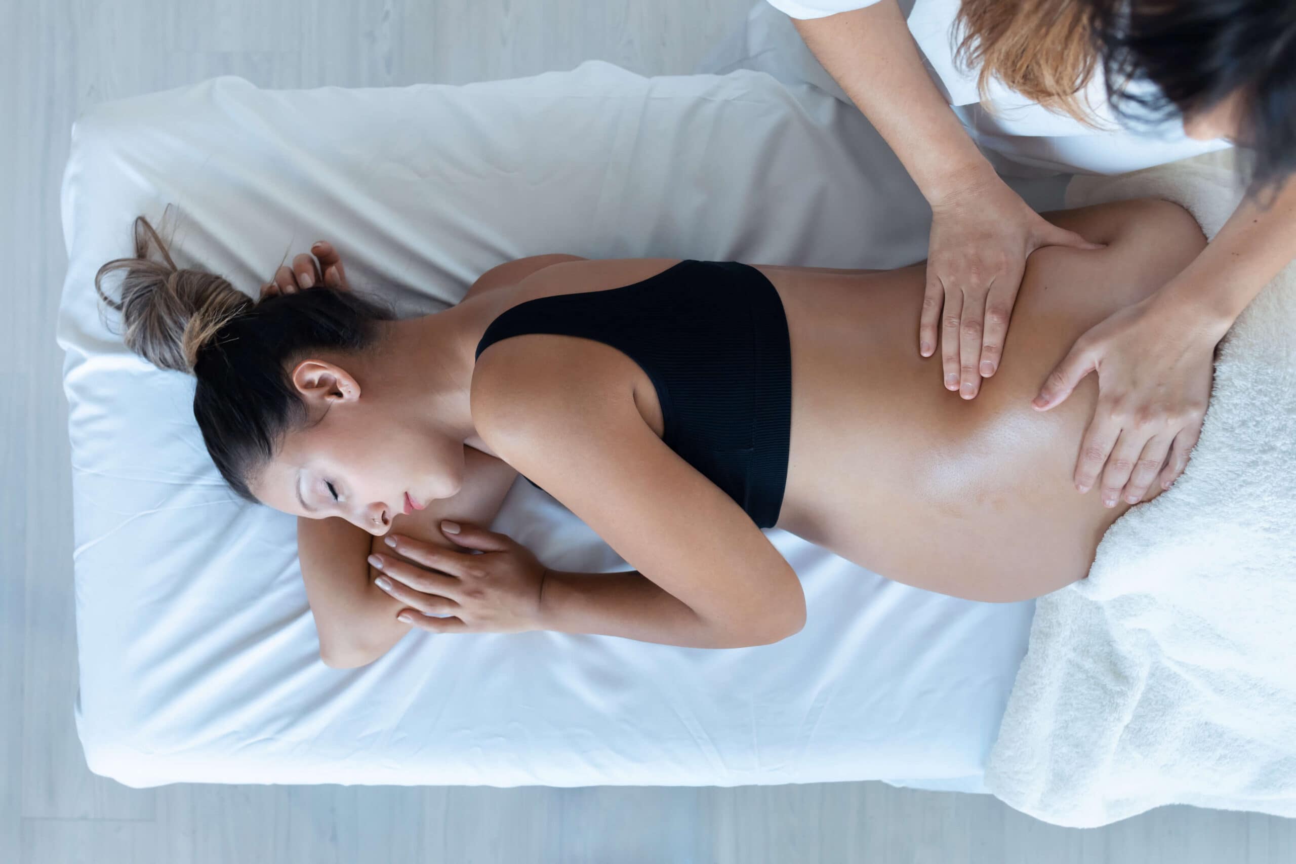 Pregnant woman massage